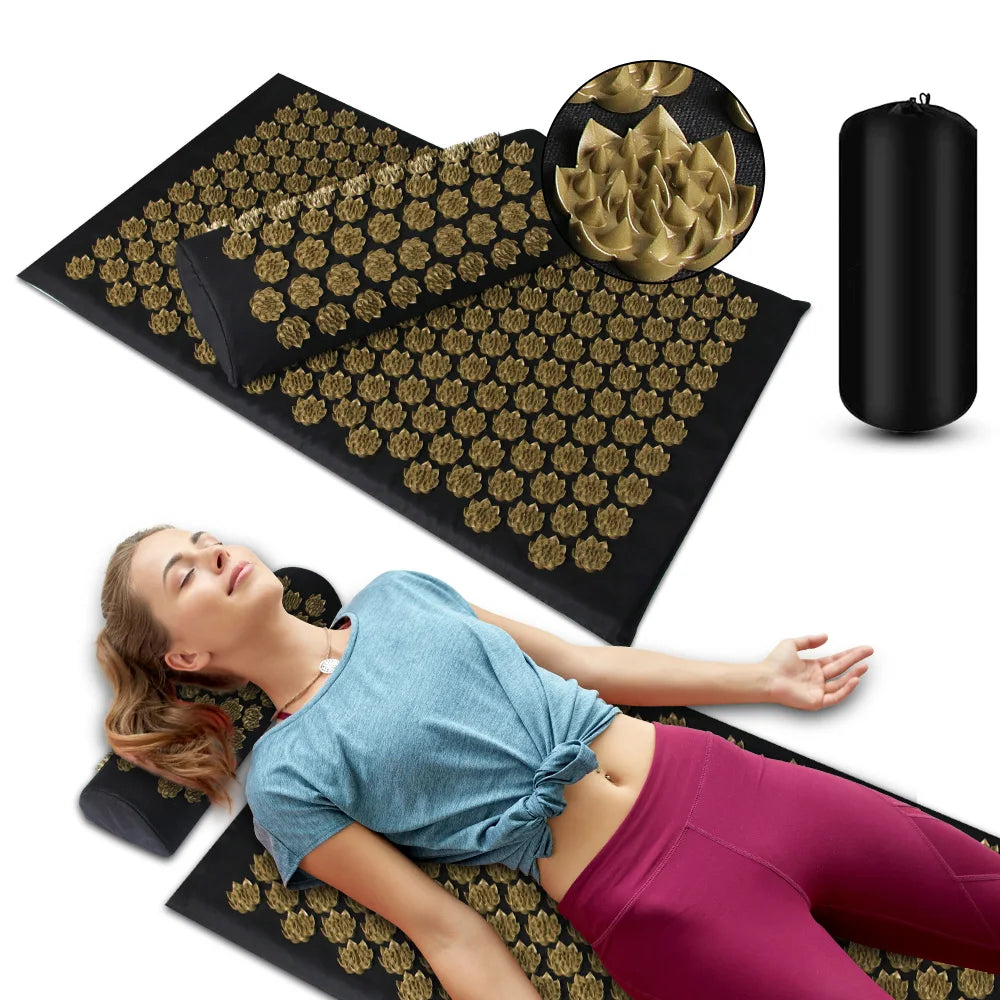 🧘‍♀️ Set de Acupresión y Masaje: Terapia Natural para Espalda y Cuello ✨