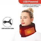 🧣 Faja Cervical Térmica USB: Adiós al Dolor de Cuello con Calor Relajante ✨