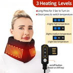 🧣 Faja Cervical Térmica USB: Adiós al Dolor de Cuello con Calor Relajante ✨