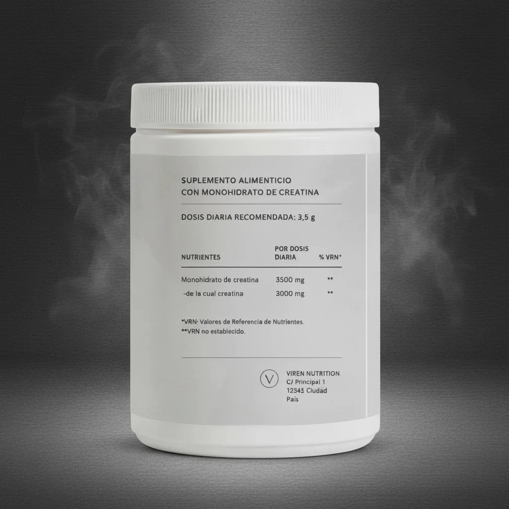 Creatina Monohidratada - 500 g Pura y Micronizada