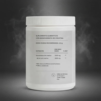 Creatina Monohidratada - 500 g Pura y Micronizada